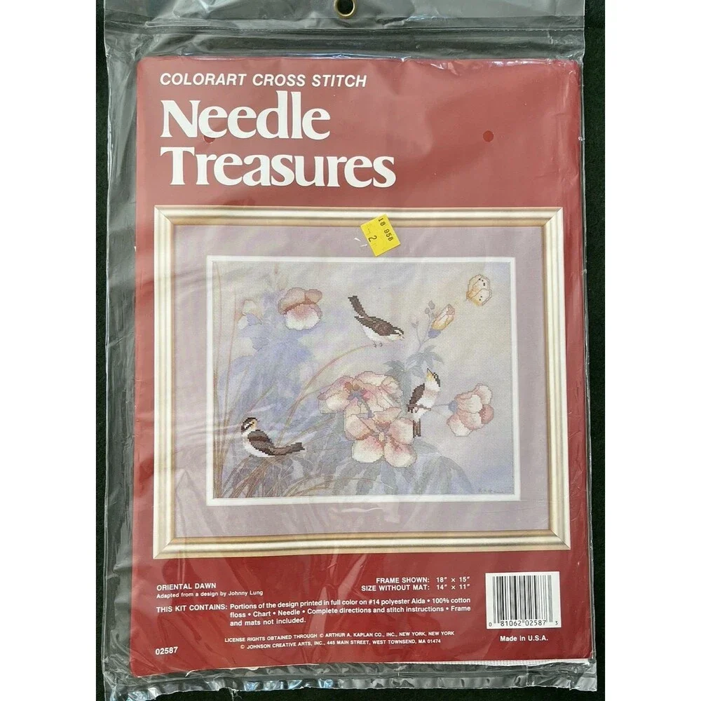 Oriental Dawn Birds Colorart Cross Stitch Kit 14